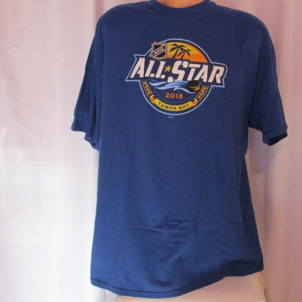 Majestic NHL All Star 2018 Tampa Bay T Shirt Blue